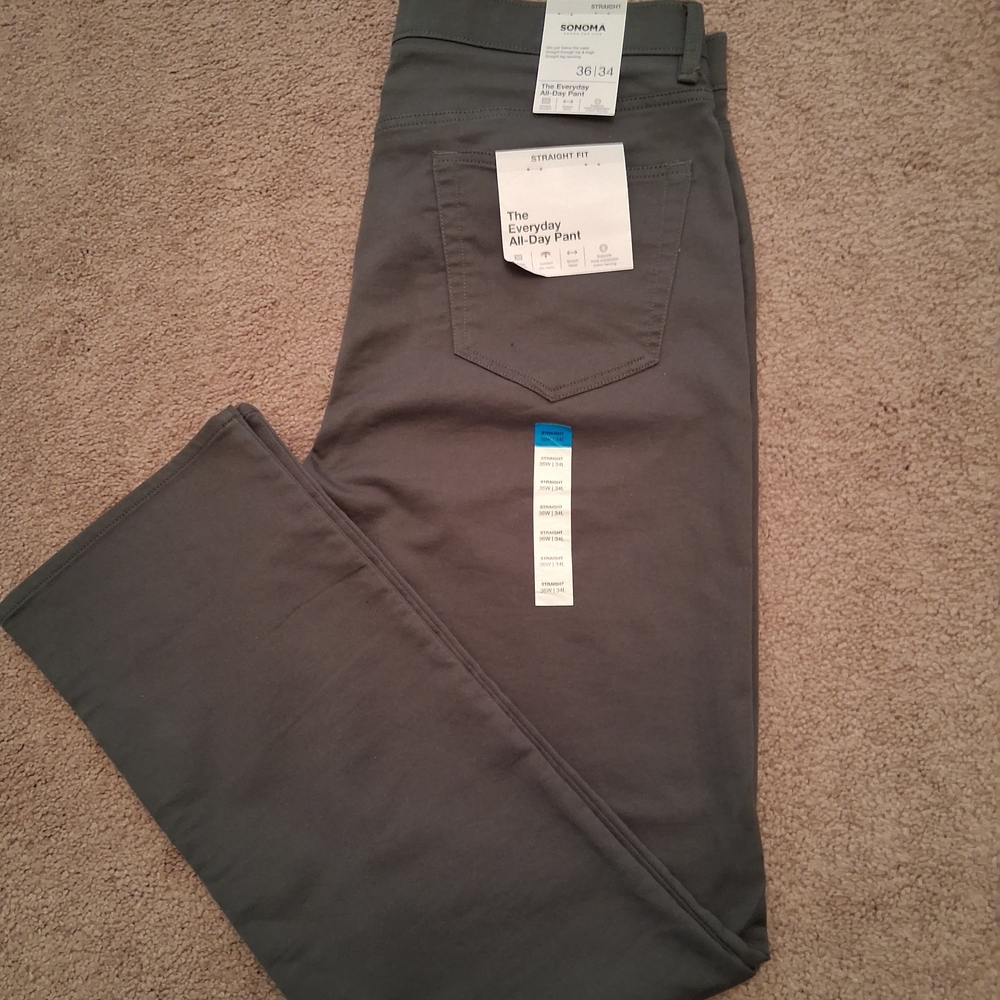 SONOMA STRAIGHT FIT CASUAL SLACKS (BRAND NEW)